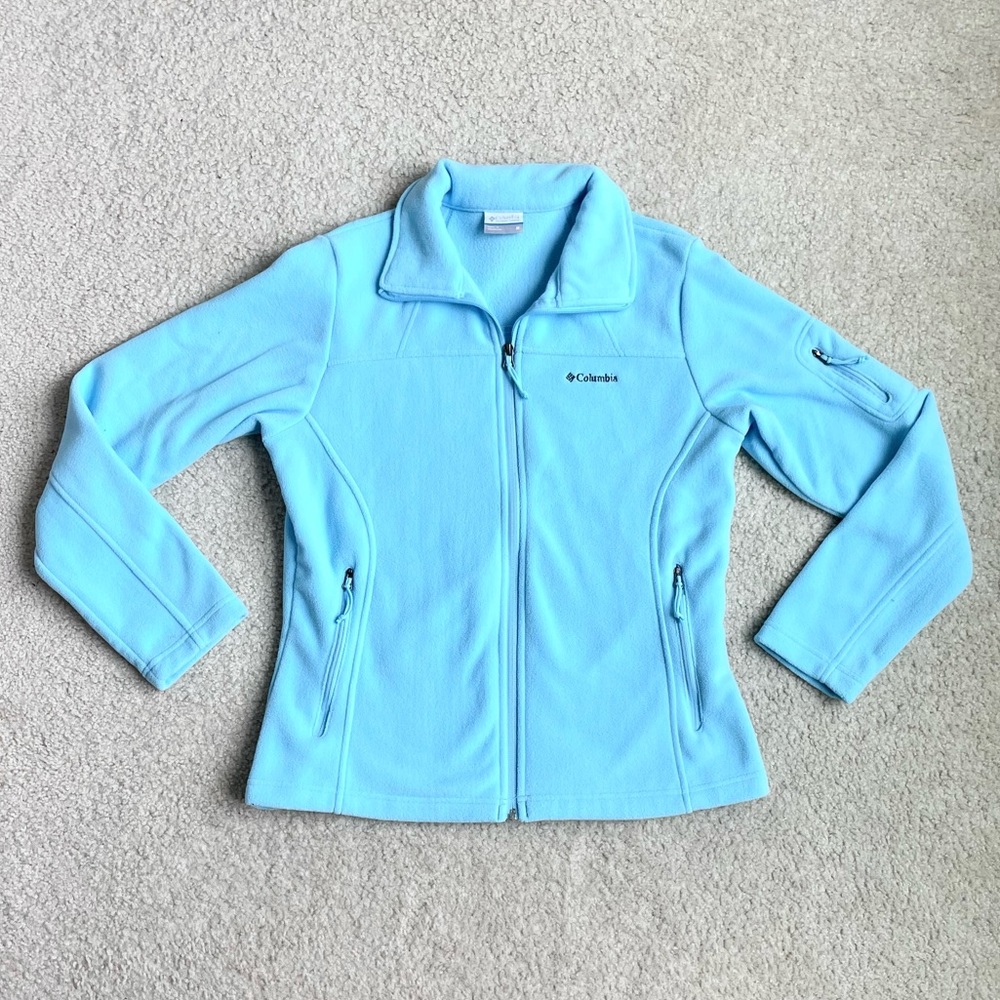 Columbia Blue Zip Up Fleece